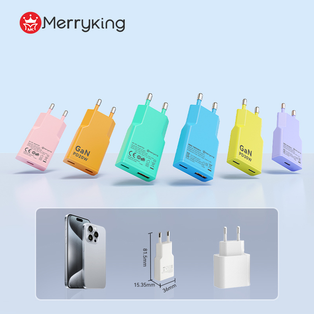 Compact 30W USB C Charger Ultra Mini GaN Technology Portable PD 3.0 Wall Charger for Phone and Tablet OTP Protected