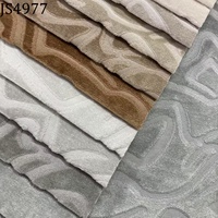 Nouveaux designs de tissu floral en velours hollandais, lin tissé, polyester écologique respirant, impression textile personnalisée en gros