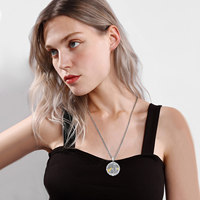 Changda 925 argent Sterling bijoux grecs anciens amulette énergie bijoux égyptiens Anubis pendentif soleil dieu collier pour femmes