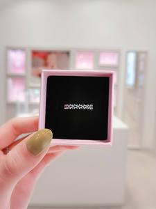 แหวนเงินสำหรับผู้หญิงแหวนเงินปลายไม่สมมาตรประดับดาว925 - Product Image 4