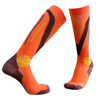 Chaussettes épaisses en laine mérinos à hauteur du genou-Isolation thermique pour hommes femmes activités d'hiver chaussettes de sport pour adultes