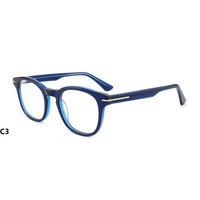 Nouvelle mode de lunettes de lentilles optiques lunettes en acétate à monture épaisse lunettes de vue en gros
