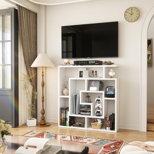 Étagère murale multifonctionnelle flottante autoportante à 6 niveaux pour livres, bibliothèque pour <span class=keywords><strong>chambre</strong></span>, salon, bureau à domicile - Product Image 3