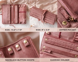 Bolsa de Almacenamiento de Viaje Personalizada Única para Joyería, Collares y Pendientes, Bolsa Personalizada para Regalos de Ferias Comerciales y <span class=keywords><strong>Visitantes</strong></span> de Exposiciones - Product Image 3