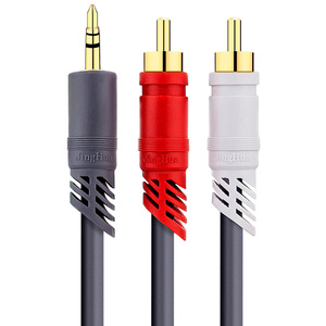 3.5 มม.ถึง 2RCA สายสัญญาณเสียงสเตอริโอชาย 2 RCA ชาย Y สปลิตเตอร์สาย Aux สำหรับลำโพงเครื่องขยายเสียงมิกเซอร์ทีวีโทรศัพท์เกมคอนโซล - Product Image 3