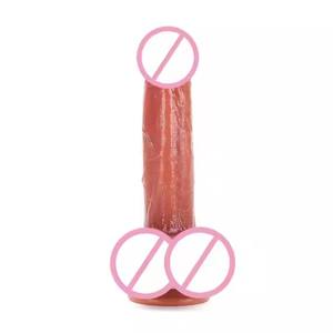 17cm Inserted Wholesale Male Dildo Großer flüssiger Silikon dildo für Anal Play Teil des Dildo Genres für Frauen Penis Mastur bator - Product Image 2