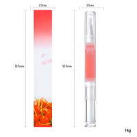 Stylo à Huile pour Cuticules Nail Art Fleur, Naturel, Adoucissant, Hydratant, Anti-Peau Morte, Emballage Boîte, 2ml, Vente en Gros