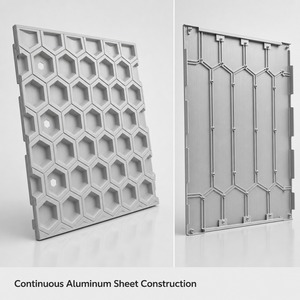 Panneaux de façade hexagonaux en aluminium sur mesure, revêtement extérieur architectural, mur-rideau, décoration de bâtiment - Product Image 5