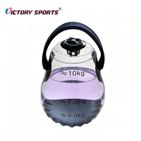 Portable Voyage Entraînement Fitness Poids Libres Réglable PVC Doux Rempli D'eau Kettlebell