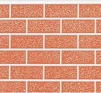 Panneau mural sandwich décoratif gaufré en pu Grande brique standard extérieure