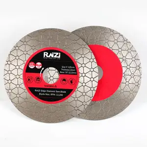 Raizi Đĩa Lưỡi Cắt Kim Cương Cắt Tỉa 5 Inch 125Mm Chuyên Nghiệp Thiết Kế Mới Cho Gạch Sứ Đá Cẩm Thạch Thạch Anh Gốm