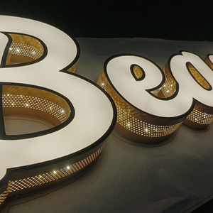 Kexian Tùy Chỉnh Tường Ngoài Trời 3D Frontlit Cạnh Ánh Sáng Vàng Kênh Chữ Chiếu Sáng Dấu Hiệu <span class=keywords><strong>LED</strong></span> Ánh Sáng Chữ - Product Image 6