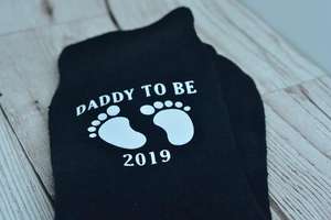 Personalised Your Text Here Anti-Bacterial Letter Pattern Novelty <strong>Socks</strong> Dad Daddy <strong>Uncle</strong> Grandad Birthday Wedding Great Present - Product Image 4