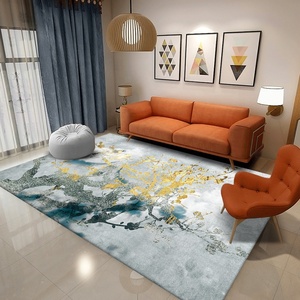 Alfombra de terciopelo de cristal lavable a máquina, alfombra Dywan para sala de estar, salida de fábrica, forma especial, evita deslizarse, alfombra rugosa - Product Image 6