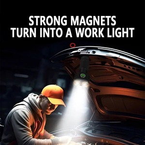 Mini linterna portátil recargable tipo C con batería incorporada, linterna pequeña con 4 modos de iluminación, linternas de emergencia para acampar - Product Image 5