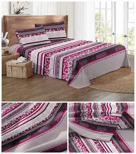 100% polyester microfiber woven brushed design changxing printing bedsheet bed sheet fabric for home textile in rolls