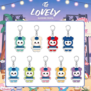 Porte-clés en plastique KPOP Idol Group Cute Cartoon <span class=keywords><strong>MOMO</strong></span> SANA MINA NAYEON JungYeon Jihyo DaHyun Chaeyoun <span class=keywords><strong>Tzuyu</strong></span> SKZ Acrylic Keychain - Product Image 1