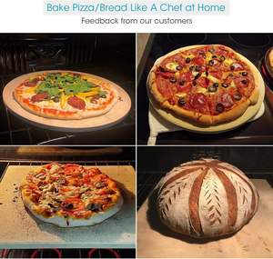 <span class=keywords><strong>Pierre</strong></span> <span class=keywords><strong>à</strong></span> <span class=keywords><strong>pizza</strong></span> <span class=keywords><strong>rectangulaire</strong></span> et ronde pour la cuisson au four et le <span class=keywords><strong>barbecue</strong></span>. - Product Image 5