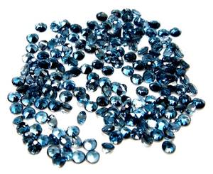 Forme brillante ronde certifiée Topaze bleue de Londres naturelle à facettes Pierre de naissance de guérison en vrac Pierres précieuses à vendre OEM en vrac - Product Image 3