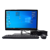 Conjunto de puerto de red dual HTPC PC integrado con sistema operativo Linux para aplicaciones informáticas Mini escritorio industrial