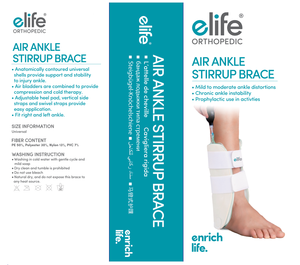 E-Life-Tobillera ortopédica con estribo de aire, productos ortopédicos, ortesis inflables para tobillo y pie para soporte fracturado - Product Image 3