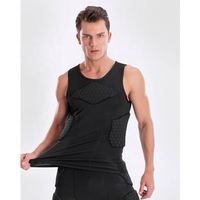 Débardeur de protection sportif respirant en nid d'abeille pour ski, basketball, football, rugby – Maillot anti-collision