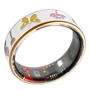 Anillo Inteligente con Esmalte Artesanal, Monitor de Actividad Física, Reloj Despertador, Resistente al Agua 5ATM, Oxígeno en Sangre, Sueño, Deporte, Pantalla OLED, 5-10 Días de Duración de la Batería - Product Image 5