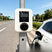 Estación de Carga para Vehículos Eléctricos Jinghu para Exteriores, 7-22kW, Tipo 2, Enchufe de Pared, Plataforma OCPP Lista para Usar, Resistente a la Intemperie IP65, TA-AC-WS-P