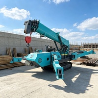 Grue araignée diesel 3t 5t de bonne qualité, télécommandée, sur chenilles, hauteur de levage 16,8 m, faible consommation de carburant