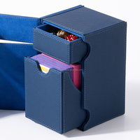 Boîte de rangement convertible Gamegenic Watchtower 100+ XL pour 100 cartes à double protège-cartes en cuir PU
