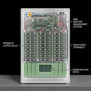 แบตเตอรี่ติดผนัง LiFePO4 51.2V 100Ah 5.12kWh ระบบกักเก็บพลังงานแสงอาทิตย์สำหรับบ้าน ESS - Product Image 5