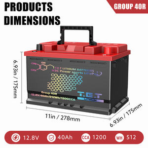 Mejor <span class=keywords><strong>Precio</strong></span>, Batería <span class=keywords><strong>de</strong></span> Automóvil <span class=keywords><strong>de</strong></span> Litio Ion LiFePO4 <span class=keywords><strong>de</strong></span> 12V 60ah, Batería <span class=keywords><strong>de</strong></span> <span class=keywords><strong>Coche</strong></span> Automotriz Grupo 40R, Fabricante <span class=keywords><strong>de</strong></span> Baterías <span class=keywords><strong>de</strong></span> Arranque y Parada para Automóviles - Product Image 2