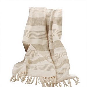 2025 Luxury Designer Cotton <b>Throw</b> Blanket <b>Indian</b> Decorative Different Designs Bedding for Winter Home Use From India By ITHL - Product Image 1