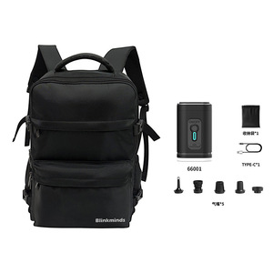 Large-Capacity Expandable Breathable Business Oxford Polyester Waterproof Backpack Embroidery Letterpress Printing USB Interface