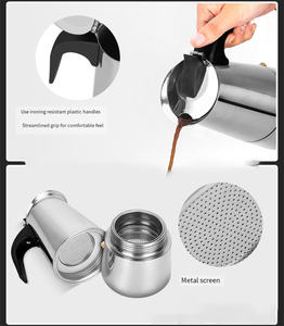 <span class=keywords><strong>Cafetière</strong></span> Moka Harmony 4 <span class=keywords><strong>tasses</strong></span> en acier inoxydable, compatible induction - Product Image 6