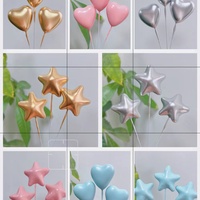 Décorations de gâteaux en mousse Naturecho Studio, tailles mixtes, couleurs macaron or/argent/rose/bleu, écologiques, réutilisables, 2-4 cm