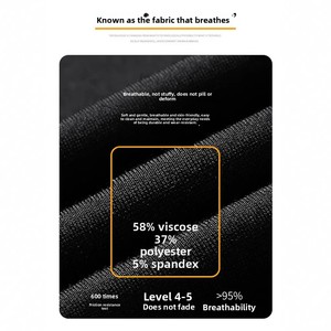 Setelan Sweatshirt Pria Kasual Sporty Bahan Campuran Katun Anti Kusut Kerah Bulat Tiga Garis Musim Semi Gugur Model Longgar - Product Image 3