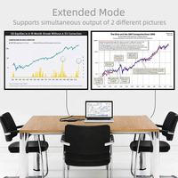 Adaptador USB 3.0 a Doble HDTV 1080P 60Hz, Revestimiento de PVC Chapado en Oro, Conversor de Video de 2 Salidas para Laptop, PC de Escritorio y Hub