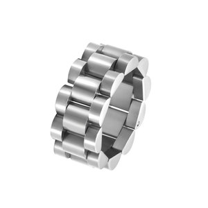 Bague de montre tendance en acier inoxydable 316L plaqué or 14k 18k, inaltérable, pour homme - Product Image 6