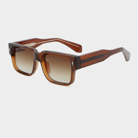 Lunettes de soleil tendance de luxe de haute qualité nouveau design cadre PC de lunettes CP temple lunettes de soleil personnalisées unisexes