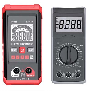 มัลติมิเตอร์จอแสดงผลดิจิตอลอัตโนมัติอัจฉริยะขนาดเล็ก 600V สีแดงและสีดำ - Product Image 2