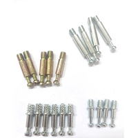 3-in-1 Connector Thickened Fastening Screws and Nuts Piece Cabinet Closet Carpenter Eccentric Cabinet Hardware