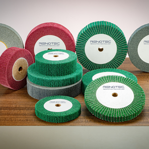 RENOTEC OEM supporto Non tessuto lembo ruota durezza media 115mm 50mm spessore 80 # ~ 400 # smerigliatrice lucidatura ad alta efficienza - Product Image 1