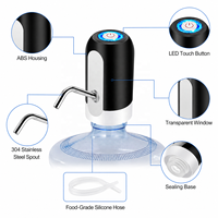 Mini pompe à bouteille d'eau portable USB chargeant le distributeur d'eau électrique automatique interrupteur automatique presse à eau
