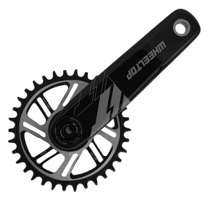 Juego de <span class=keywords><strong>bielas</strong></span> de fibra de <span class=keywords><strong>carbono</strong></span> WheelTop 34/36/38/42T juego de manivela de velocidad única de montaje directo para bicicleta de carreras <span class=keywords><strong>MTB</strong></span> y bicicleta de carretera - Product Image 1