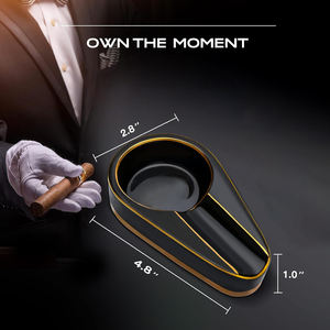 ที่เขี่ยบุหรี่เซรามิกแบบพกพาสุดหรูสำหรับซิการ์ กล่องสูบบุหรี่ทรงสี่เหลี่ยมแบบตั้งได้ ดีไซน์สร้างสรรค์ ปรับแต่งได้ - Product Image 4