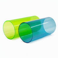 Tuyau en PVC transparent durable de taille personnalisée, extrusion plastique, fabrication chinoise, plastique polycarbonate transparent