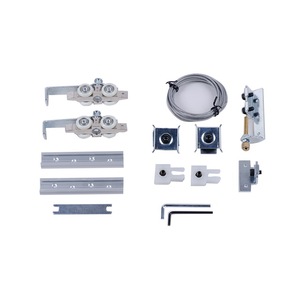 Roulettes de <span class=keywords><strong>porte</strong></span> coulissante suspendue Synchro pour armoire, pour <span class=keywords><strong>porte</strong></span> en bois ou en verre - Product Image 6