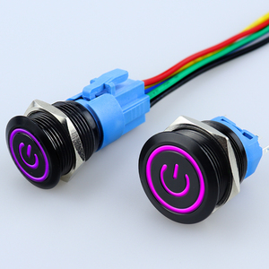 Đen IP65 thép không gỉ nút nhấn Thiết bị chuyển mạch 12mm 16mm 19mm 22mm momentary LED không thấm nước 3A <span class=keywords><strong>12V</strong></span> Nhỏ chuyển đổi kim loại - Product Image 6