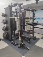 TOPTONS Câble Crossover équipement musculation puissance cage squat rack home gym exercice formation Multi fonctionnel smith machine